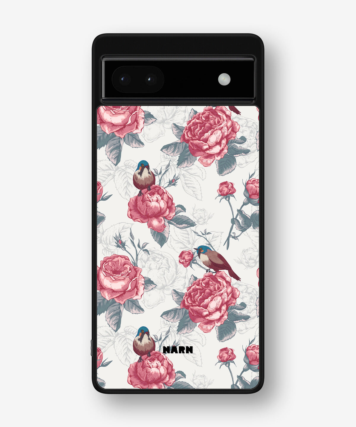 Google Pixel 6a Hard Case – Birds Among Roses - View 1