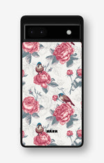 Google Pixel 6a Hard Case – Birds Among Roses - View 1
