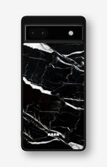 Google Pixel 6a Hard Case – Black Marble - View 1