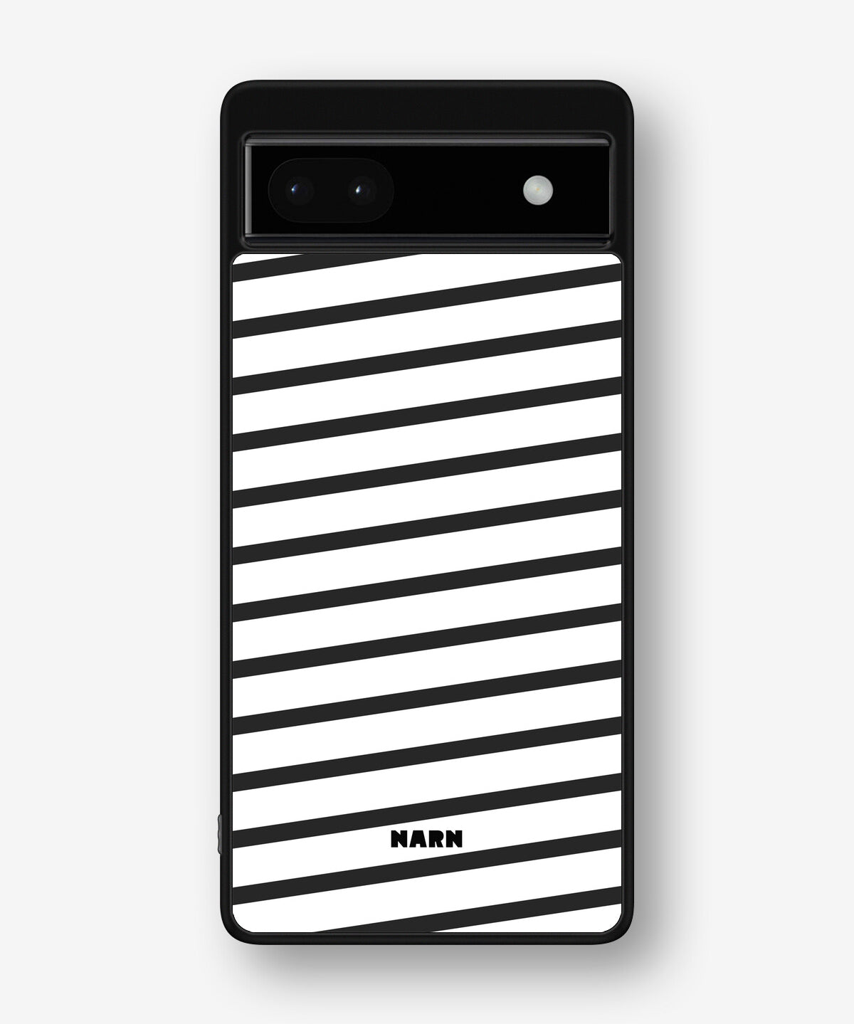 Google Pixel 6a Hard Case – Black Stripes - View 1