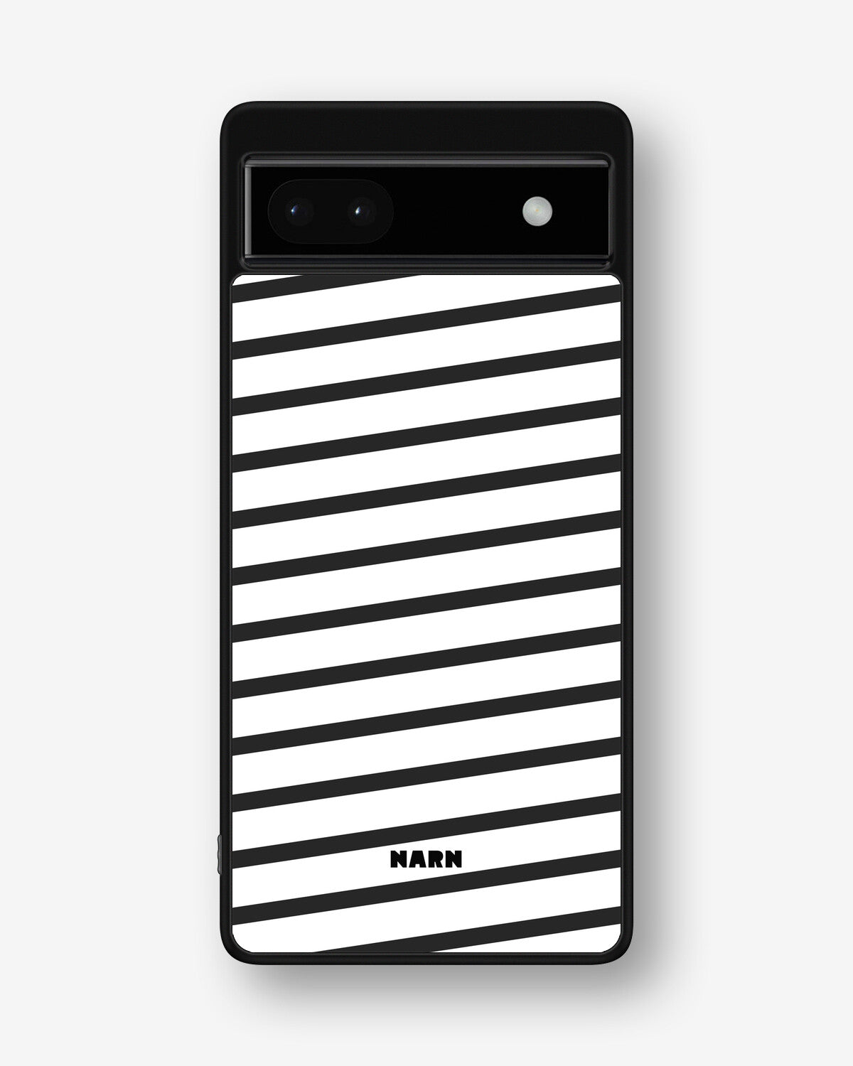 Google Pixel 6a Hard Case – Black Stripes - View 1