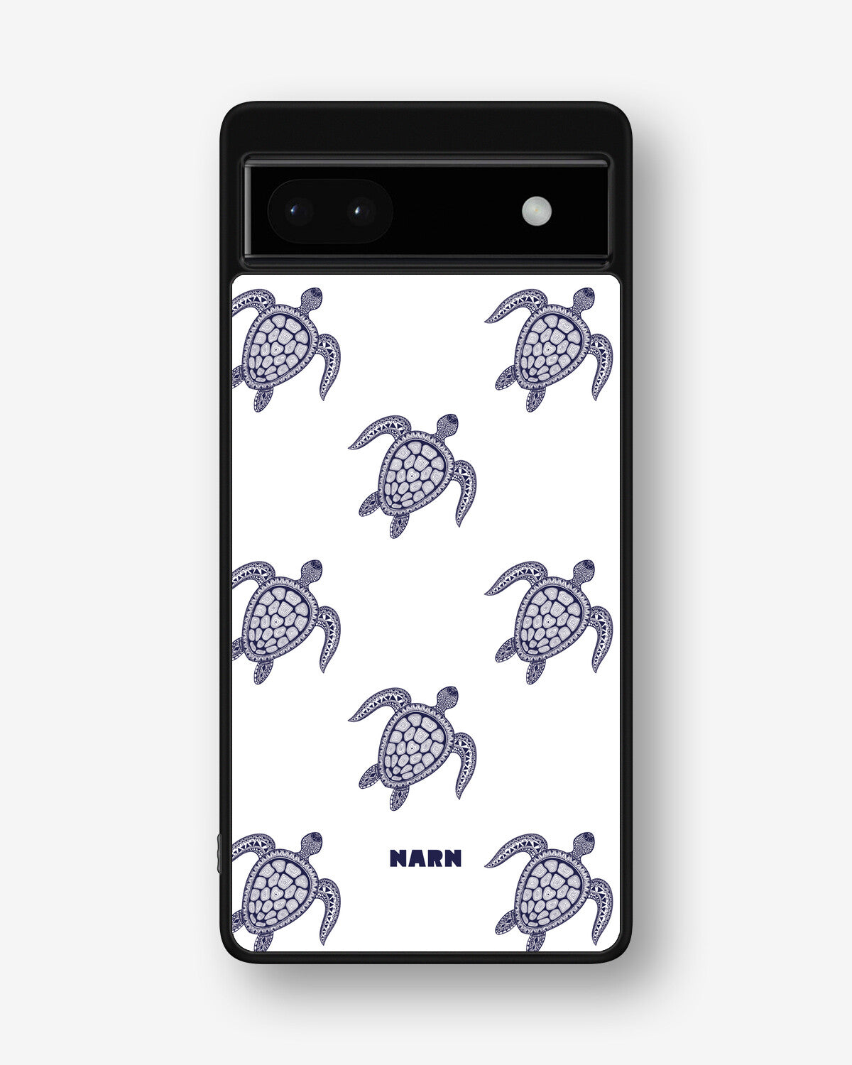 Google Pixel 6a Hard Case – Blue Turtles - View 1