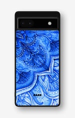 Google Pixel 6a Hard Case – Blue Vintage - View 1