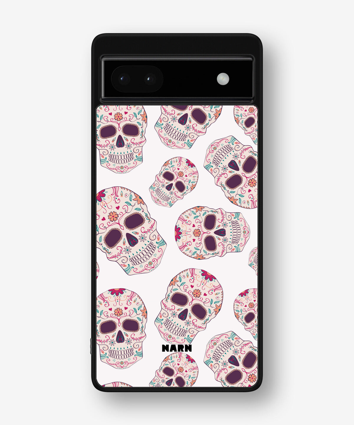 Google Pixel 6a Hard Case – Calavera Skulls - View 1