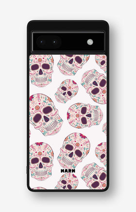 Google Pixel 6a Hard Case – Calavera Skulls - View 1