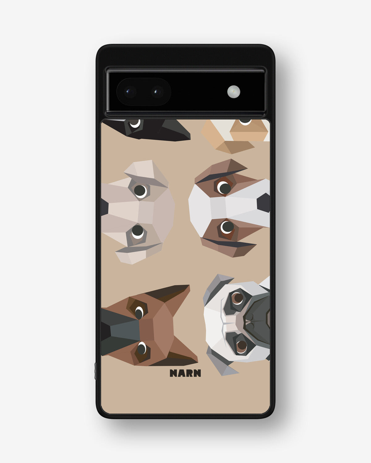 Google Pixel 6a Hard Case – Cute Dogs - View 1