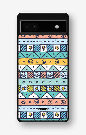 Google Pixel 6a Hard Case – Cute Pattern - View 1