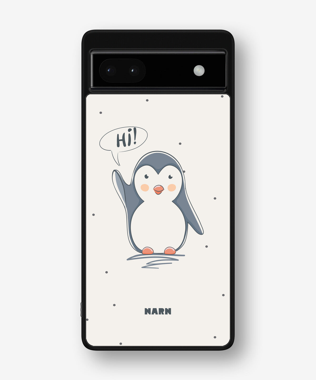 Google Pixel 6a Hard Case – Cute Penguin - View 1