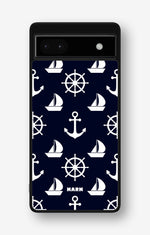 Google Pixel 6a Hard Case – Deep Blue Voyage - View 1