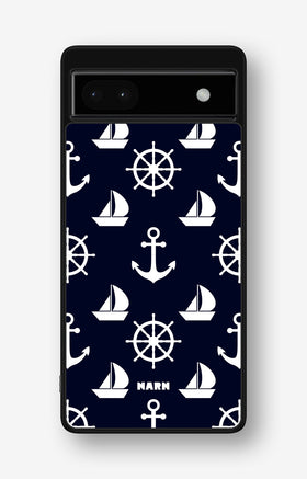 Google Pixel 6a Hard Case – Deep Blue Voyage - View 1