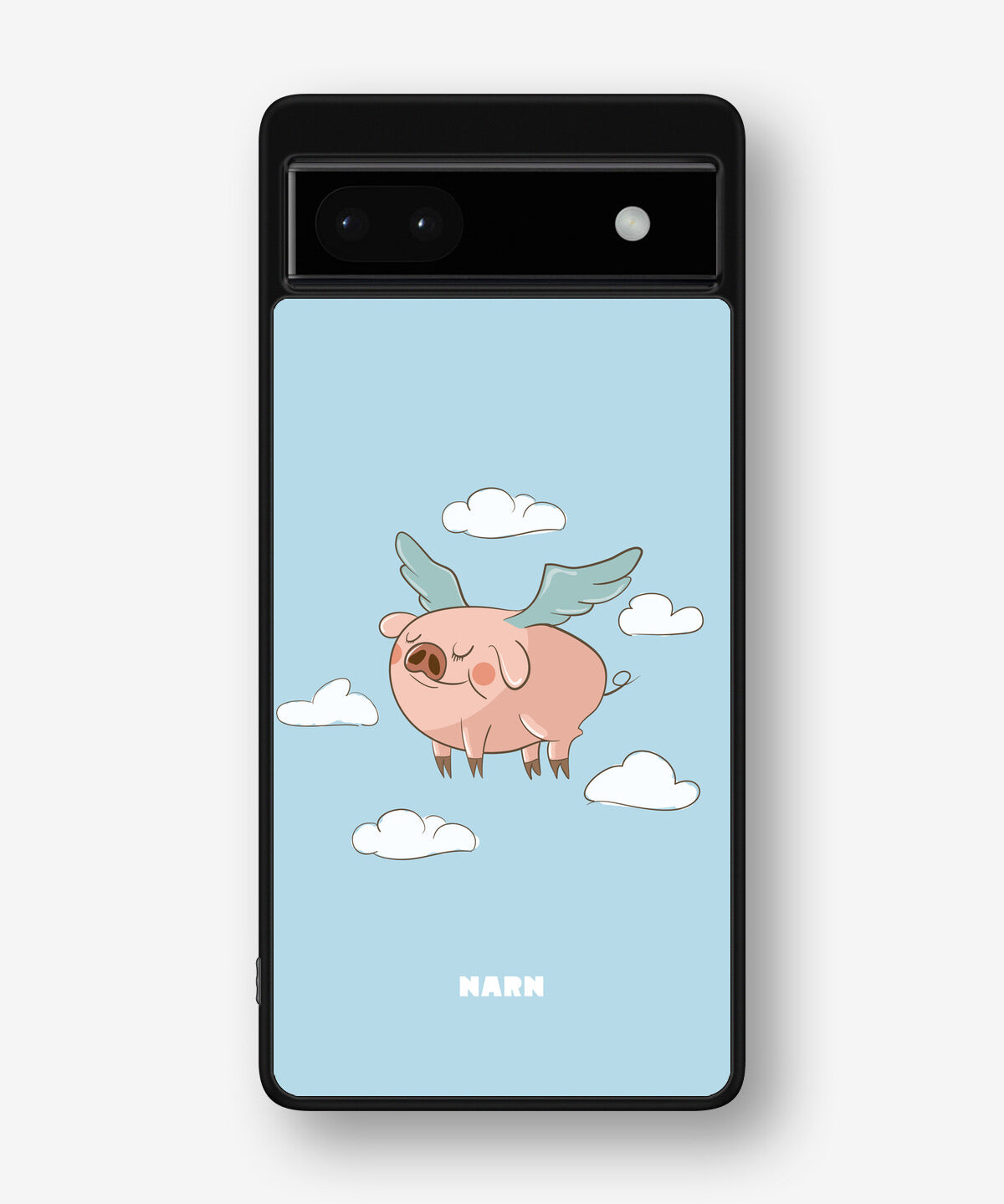 Google Pixel 6a Hard Case – Dreamy Pig - View 1