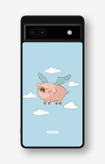 Google Pixel 6a Hard Case – Dreamy Pig - View 1