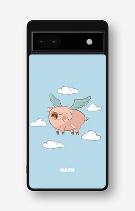Google Pixel 6a Hard Case – Dreamy Pig - View 1