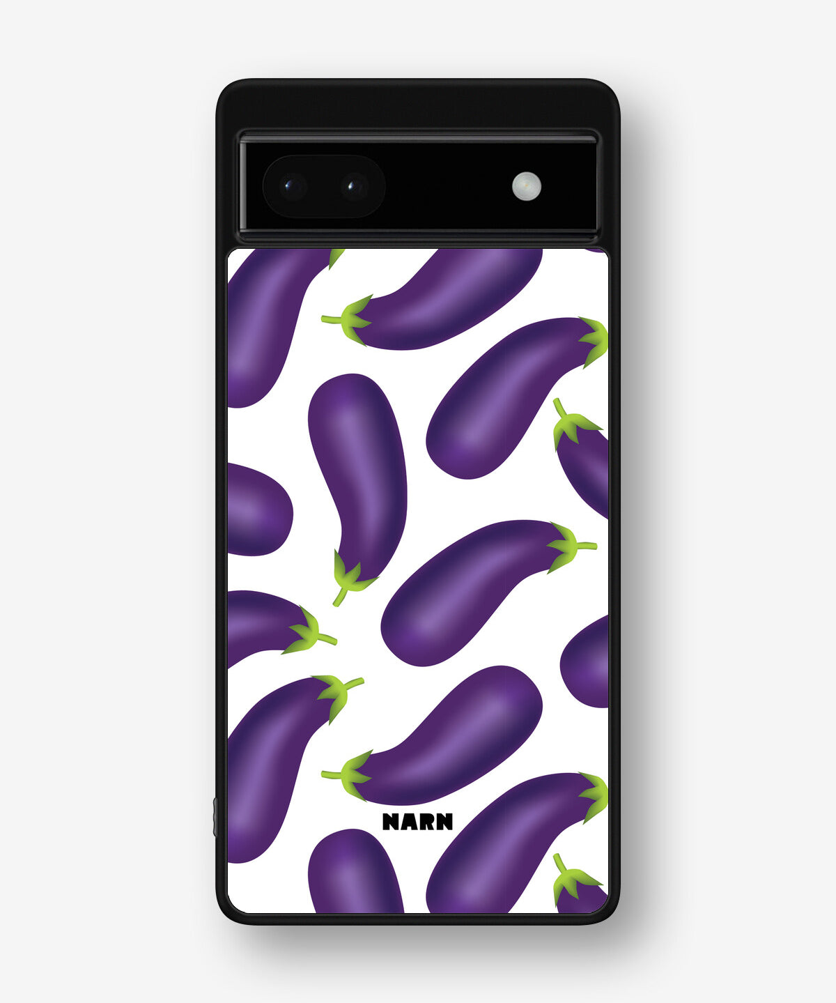 Google Pixel 6a Hard Case – Eggplant Pattern - View 1