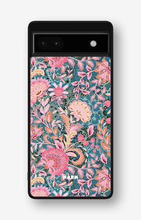 Google Pixel 6a Hard Case – Fantasy Flowers - View 1