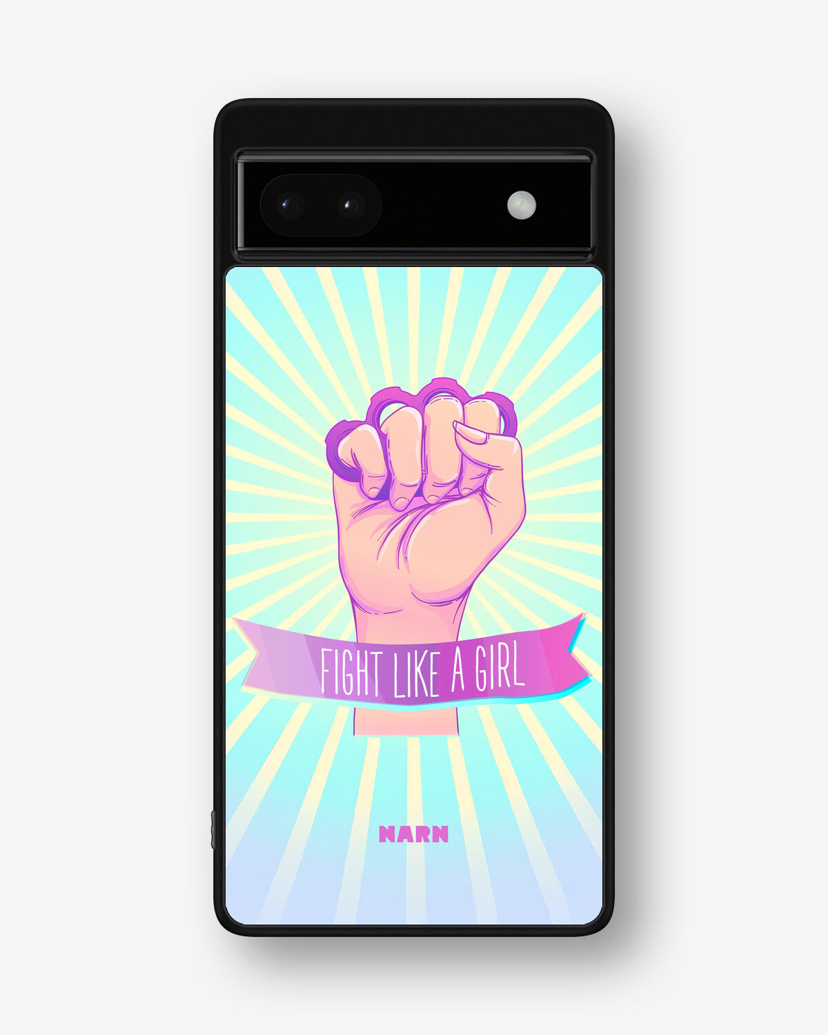 Google Pixel 6a Hard Case – Fight Like A Girl - View 1