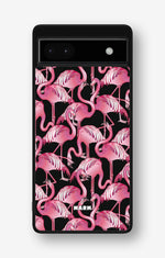 Google Pixel 6a Hard Case – Flamingos - View 1