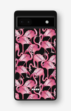 Google Pixel 6a Hard Case – Flamingos - View 1