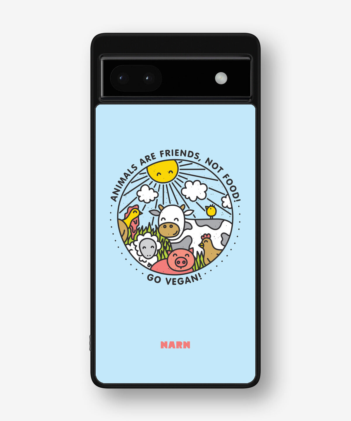Google Pixel 6a Hard Case – Friends, Not Food - View 1