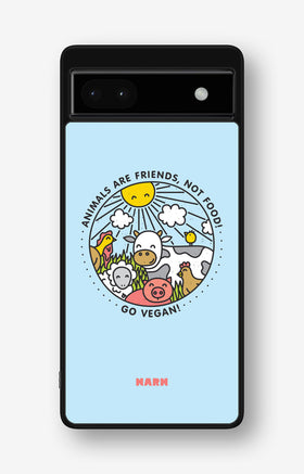 Google Pixel 6a Hard Case – Friends, Not Food - View 1