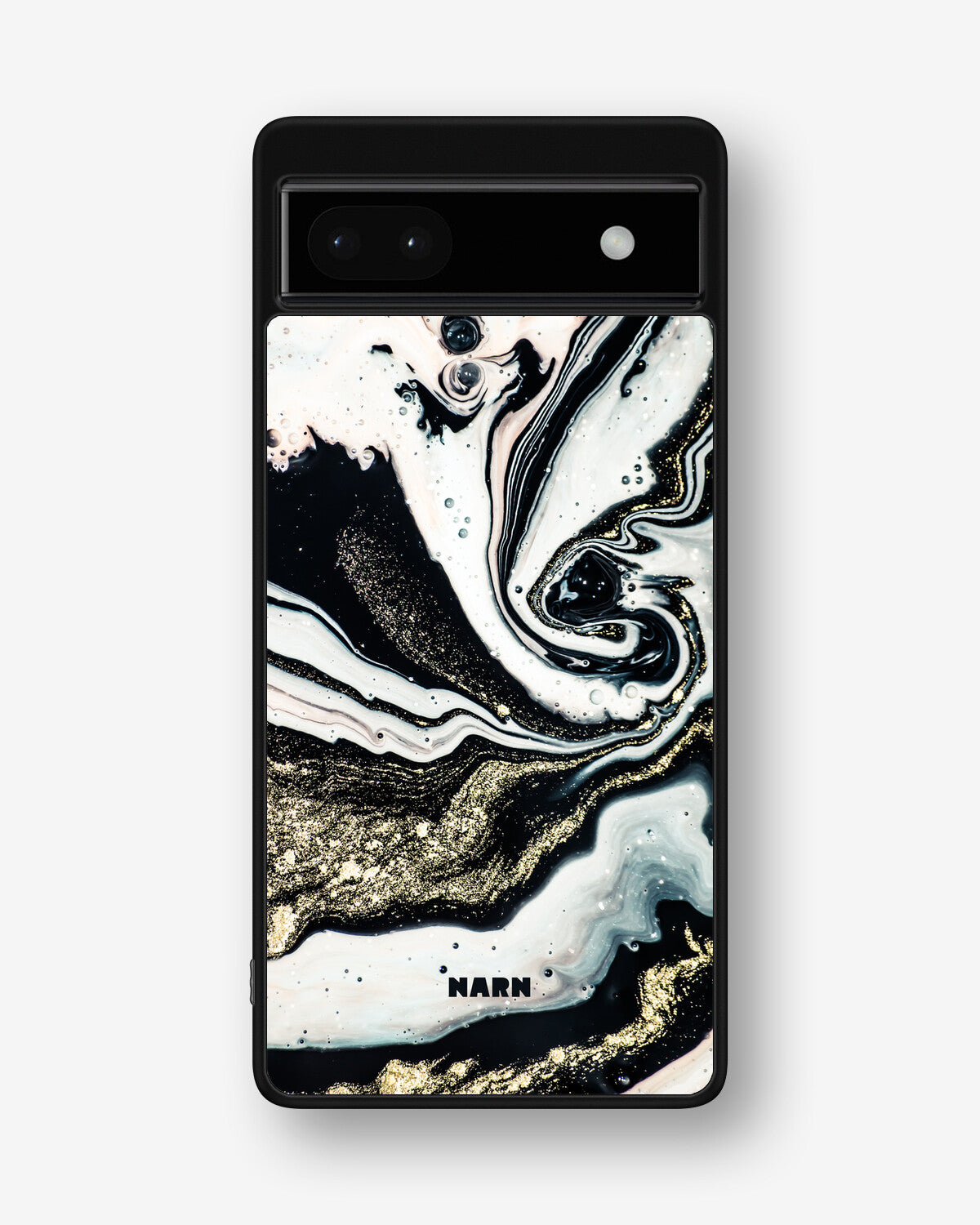 Google Pixel 6a Hard Case – Golden Swirl - View 1