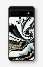 Google Pixel 6a Hard Case – Golden Swirl - View 1
