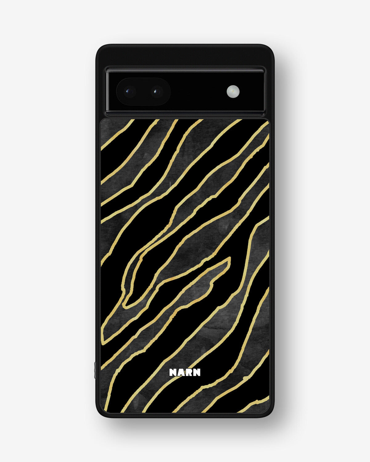 Google Pixel 6a Hard Case – Golden Zebra - View 1