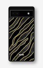 Google Pixel 6a Hard Case – Golden Zebra - View 1