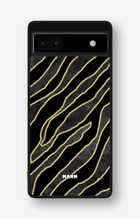 Google Pixel 6a Hard Case – Golden Zebra - View 1
