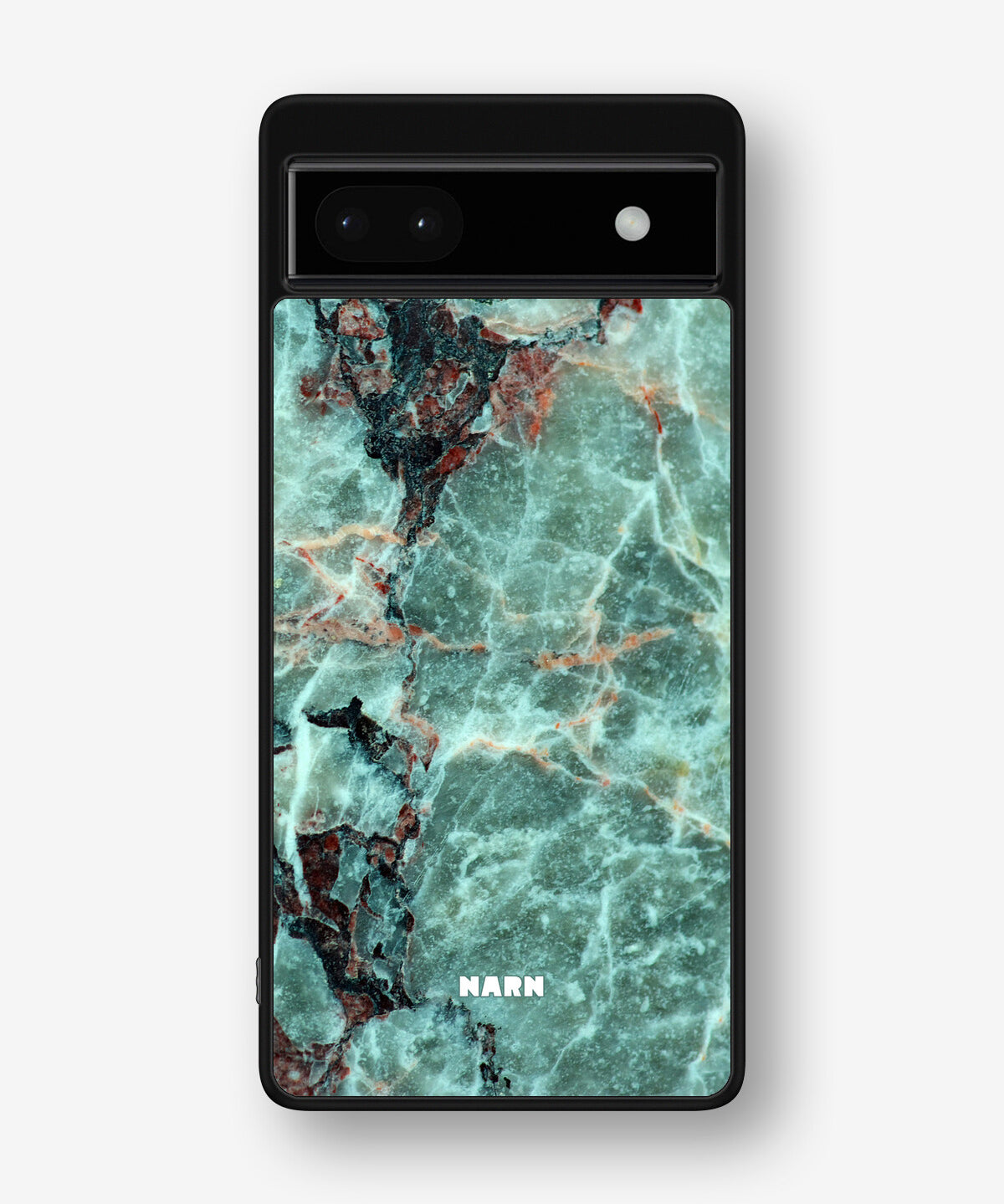Google Pixel 6a Hard Case – Green Marble - View 1