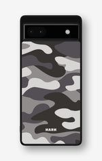 Google Pixel 6a Hard Case – Grey Camo - View 1