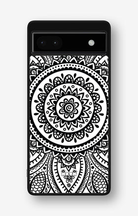 Google Pixel 6a Hard Case – Henna Mandala - View 1
