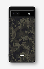 Google Pixel 6a Hard Case – Jungle Green Camo - View 1