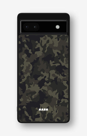 Google Pixel 6a Hard Case – Jungle Green Camo - View 1