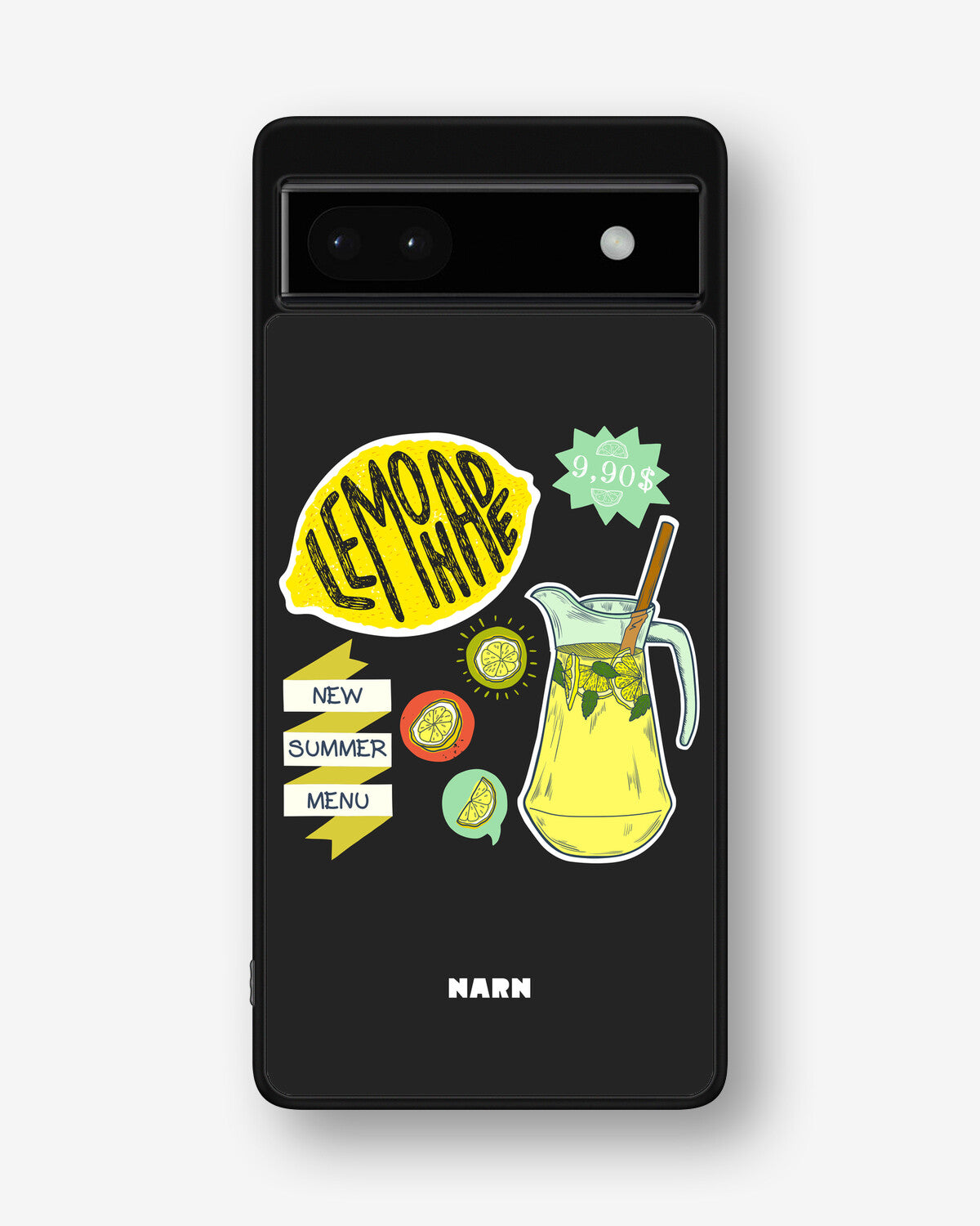 Google Pixel 6a Hard Case – Lemon Summer - View 1