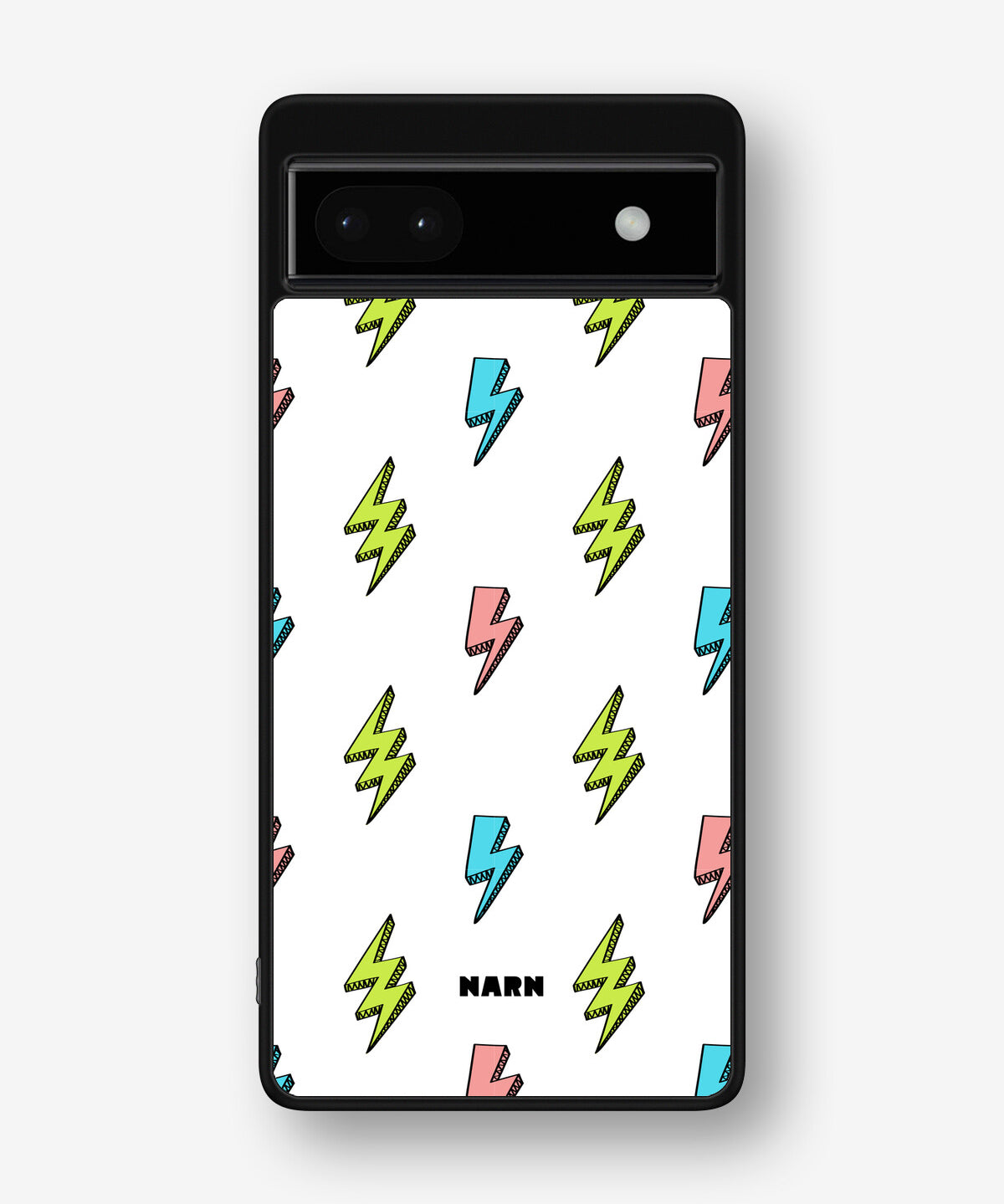 Google Pixel 6a Hard Case – Lightning Bolts - View 1