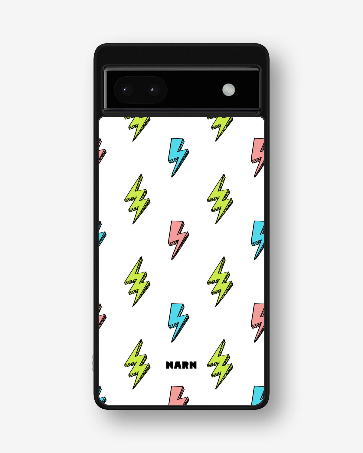 Google Pixel 6a Hard Case – Lightning Bolts - View 1
