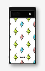 Google Pixel 6a Hard Case – Lightning Bolts - View 1