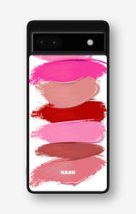 Google Pixel 6a Hard Case – Lipstick Smears - View 1