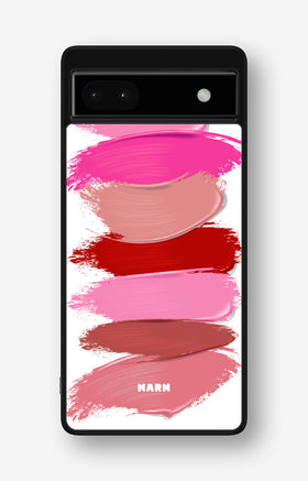 Google Pixel 6a Hard Case – Lipstick Smears - View 1