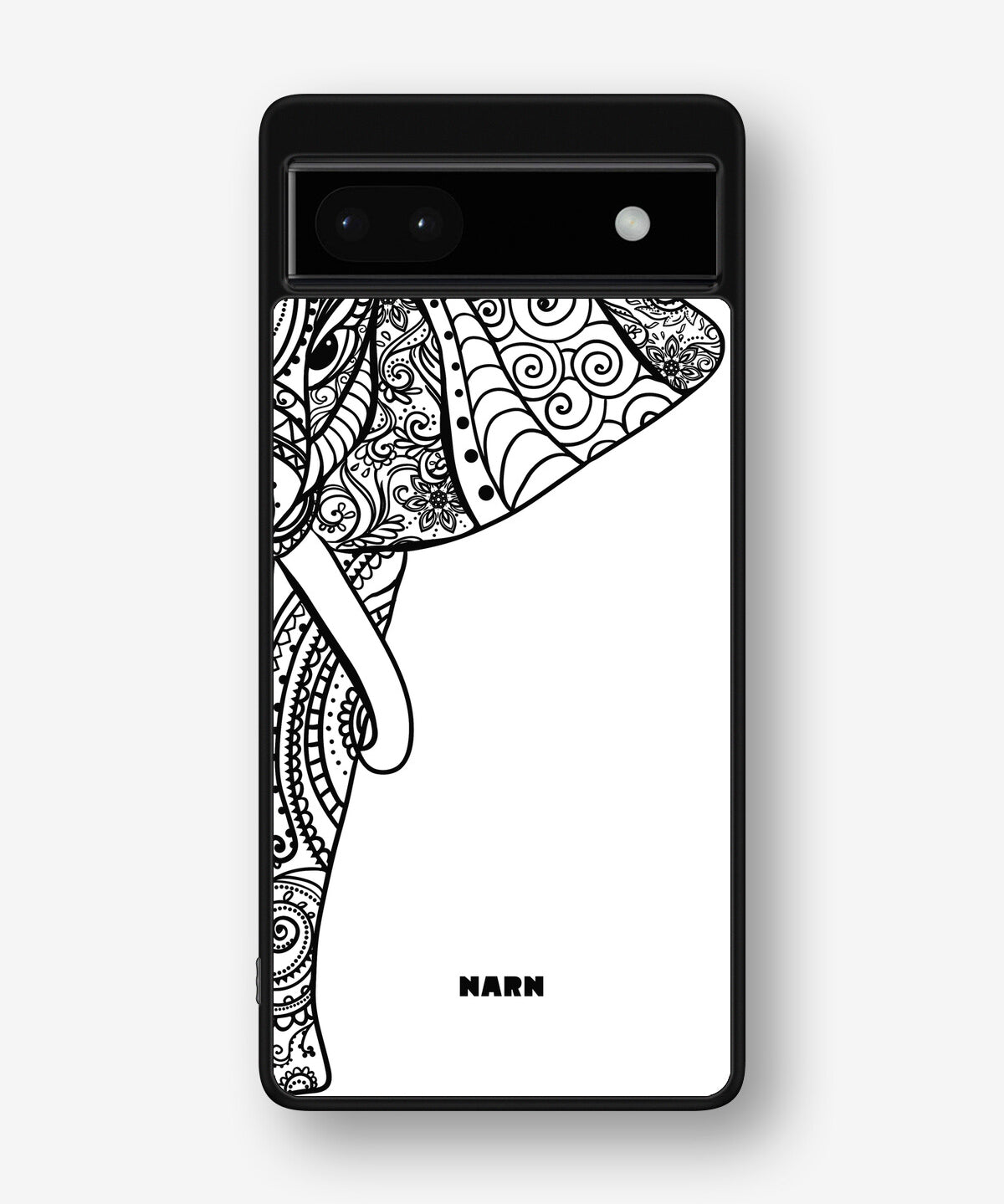 Google Pixel 6a Hard Case – Mandala Elephant - View 1