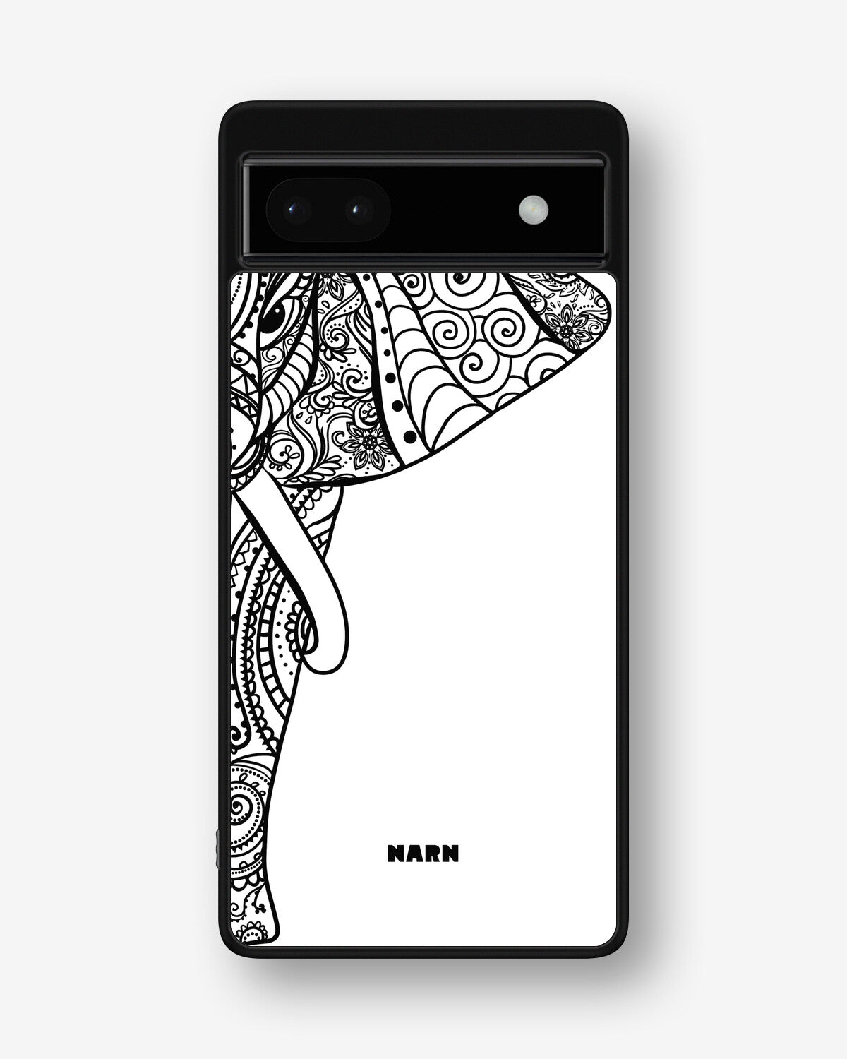 Google Pixel 6a Hard Case – Mandala Elephant - View 1