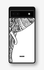 Google Pixel 6a Hard Case – Mandala Elephant - View 1