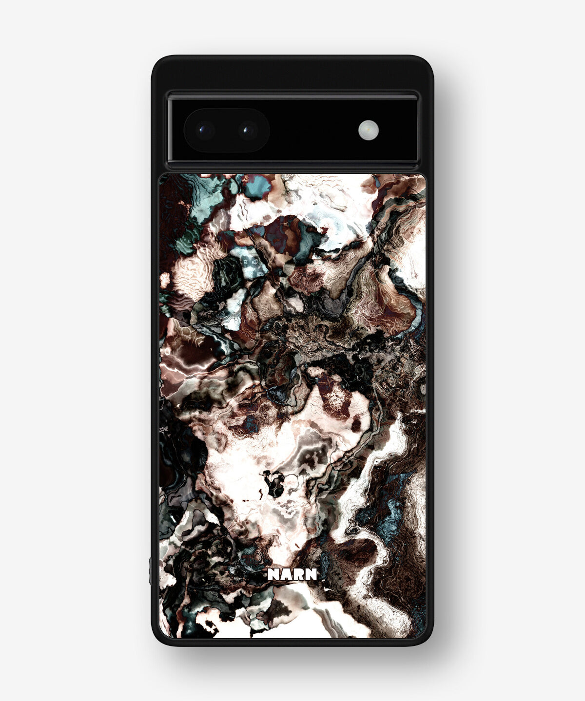 Google Pixel 6a Hard Case – Marble Brown - View 1