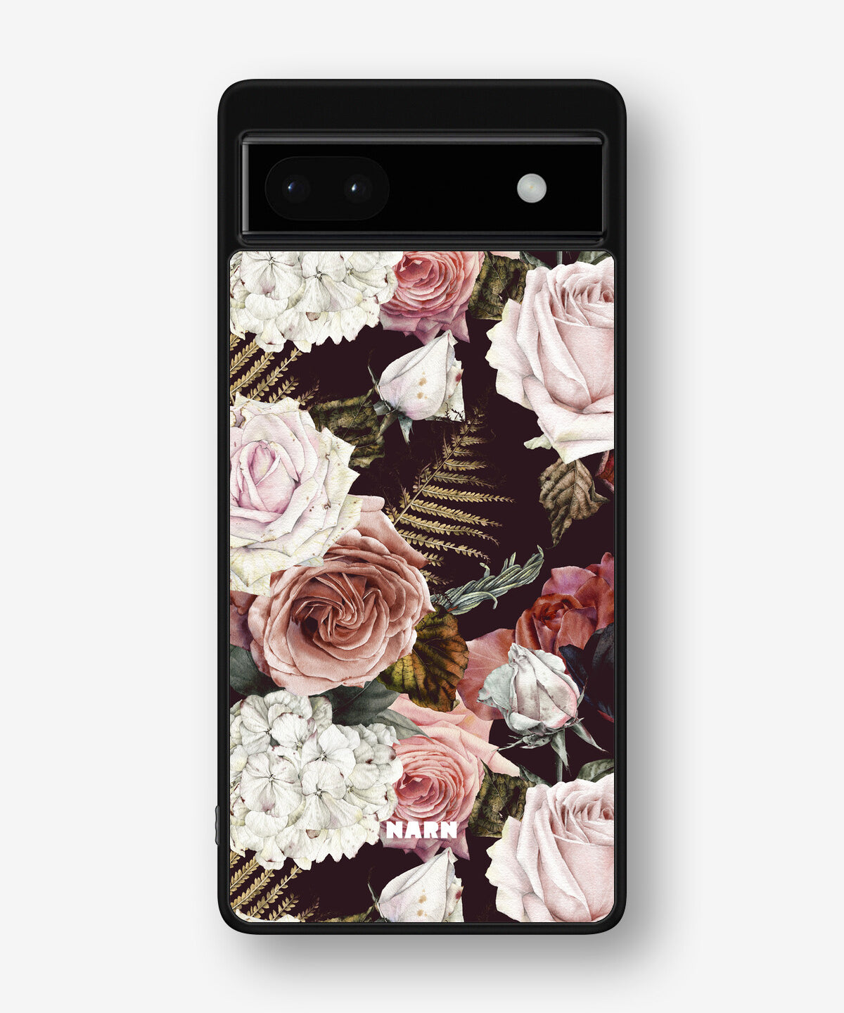 Google Pixel 6a Hard Case – Midnight Roses - View 1