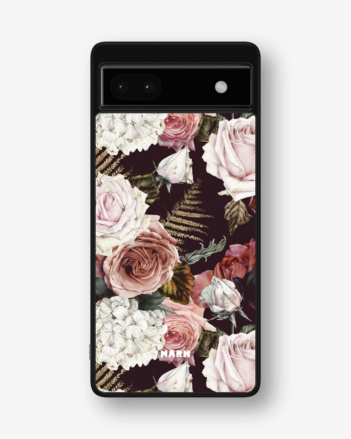 Google Pixel 6a Hard Case – Midnight Roses - View 1