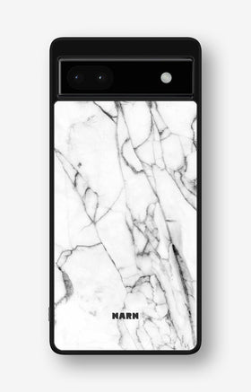 Google Pixel 6a Hard Case – Milky Marble - View 1