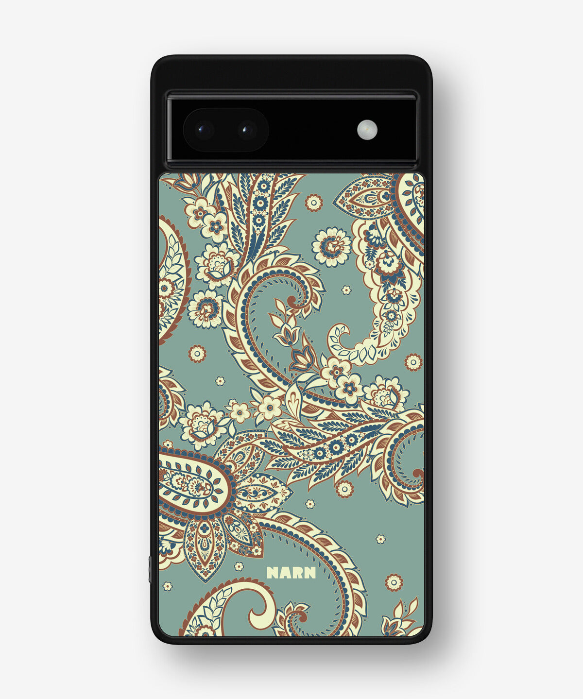 Google Pixel 6a Hard Case – Paisley Green - View 1