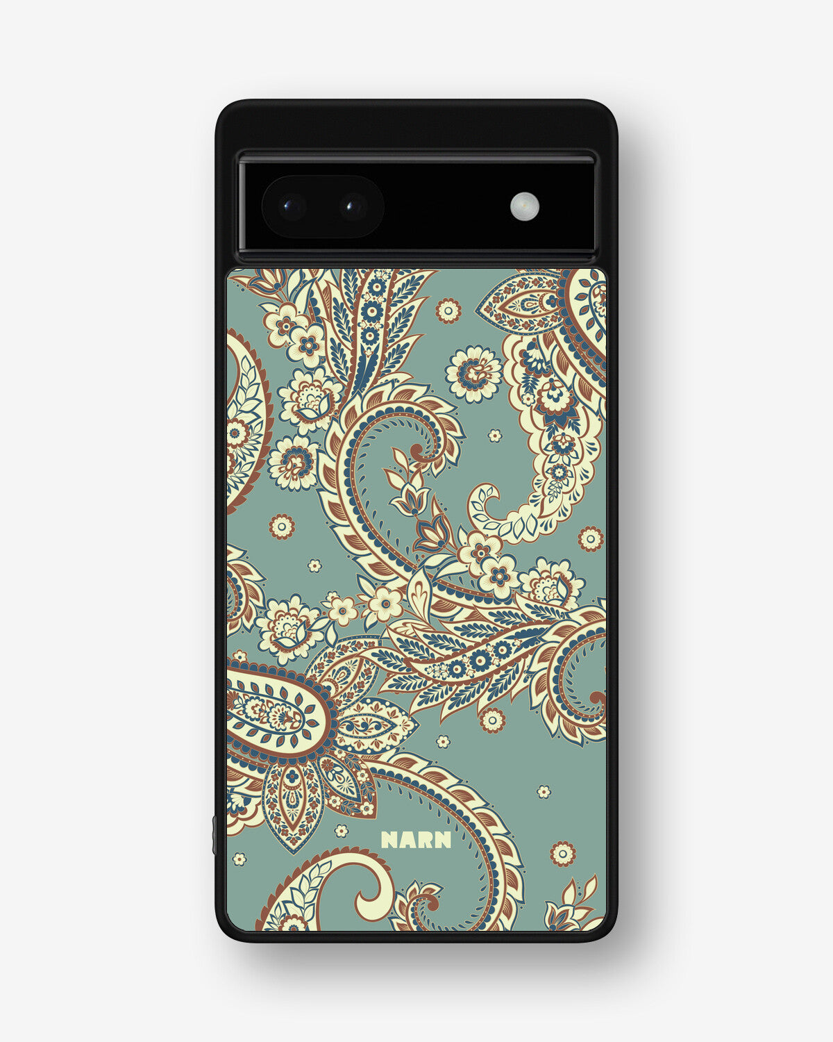 Google Pixel 6a Hard Case – Paisley Green - View 1