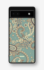 Google Pixel 6a Hard Case – Paisley Green - View 1